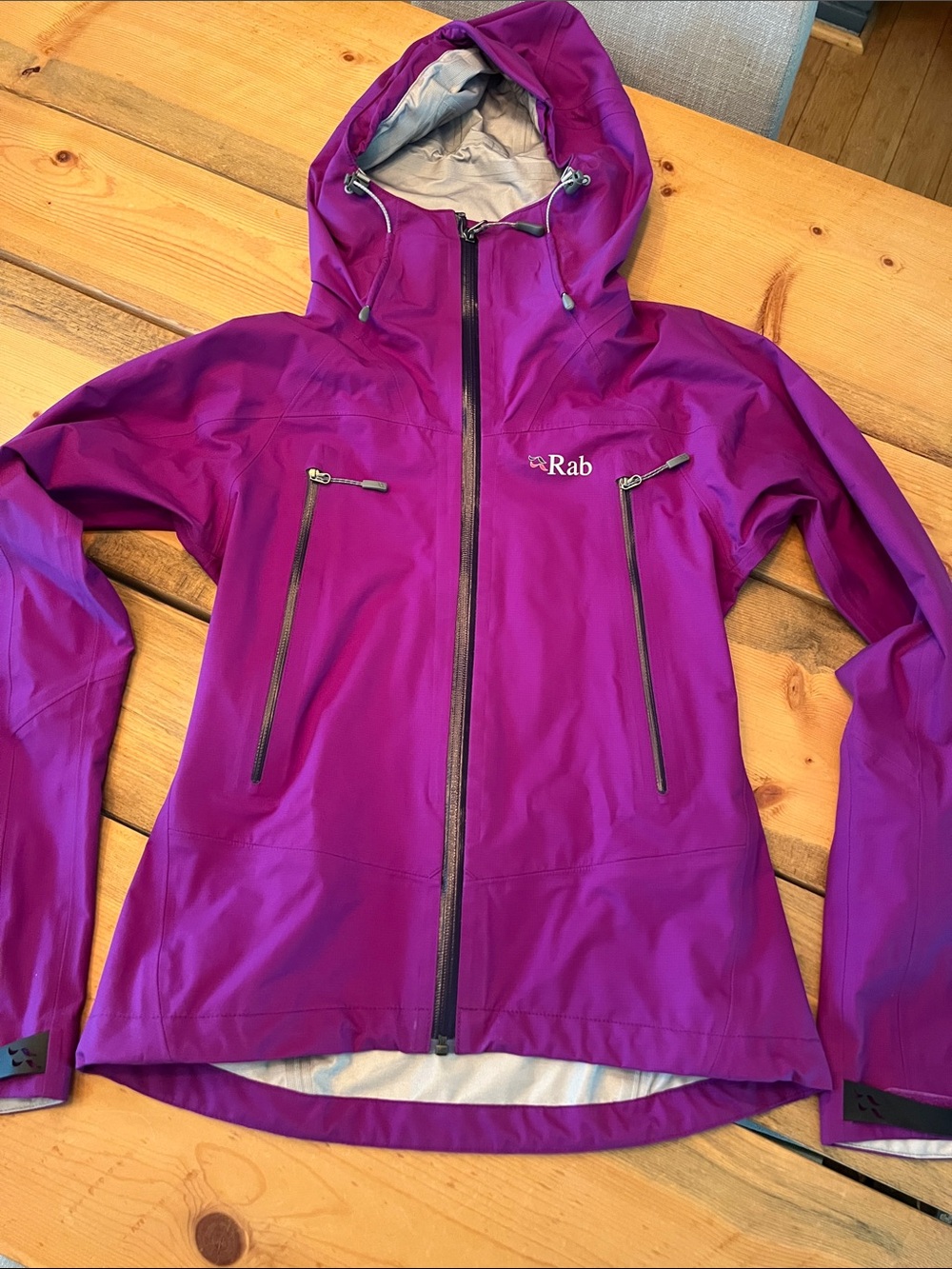 Rab Women's Waterproof Hooded Ski Jacket - Vibrant Purple